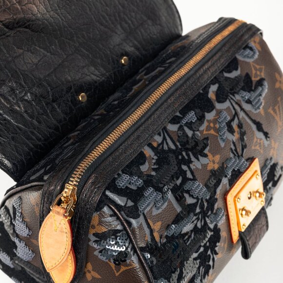 Louis Vuitton AW/10 Carrousel Monogram Fleur de Jais Sequined Velvet Handbag - Picture 12 of 15